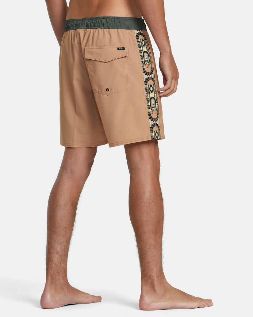 Apex Elastic Waist 17" Boardshorts - Camel