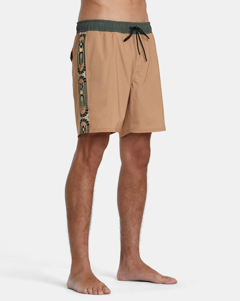 Apex Elastic Waist 17" Boardshorts - Camel