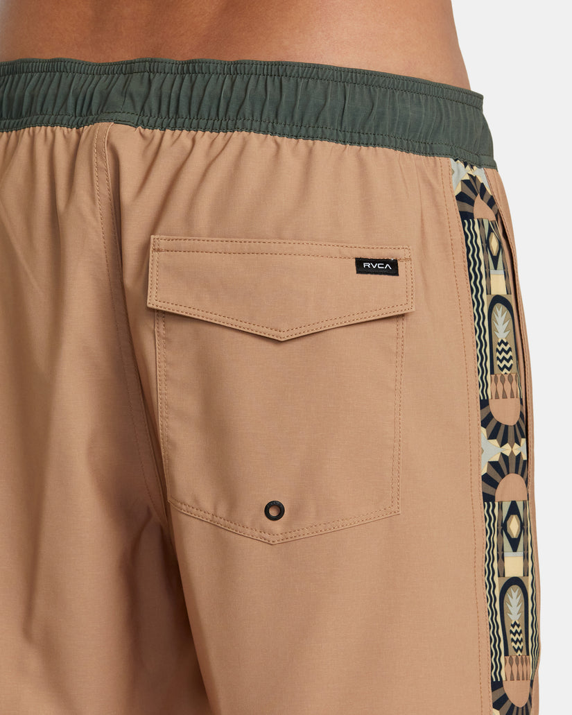 Apex Elastic Waist 17" Boardshorts - Camel