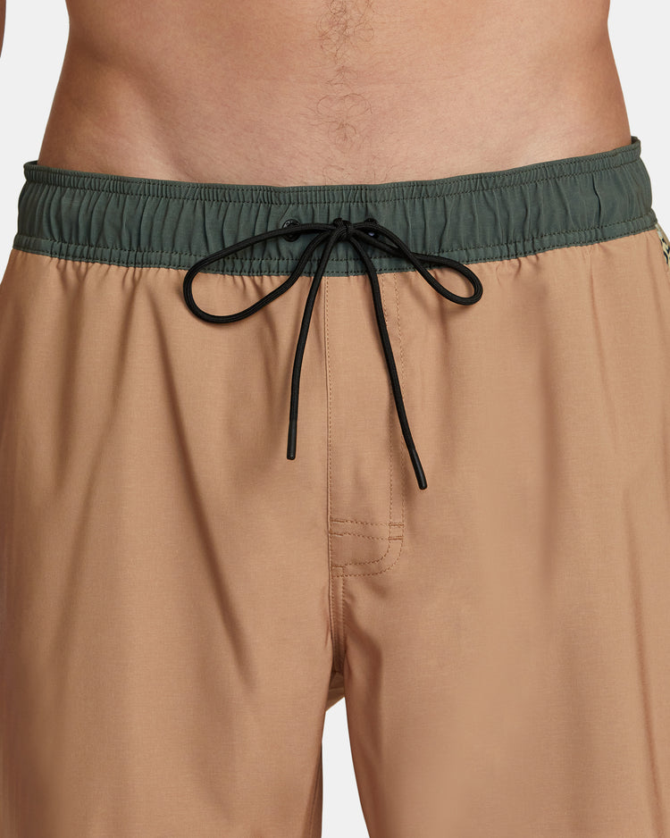 Apex Elastic Waist 17" Boardshorts - Camel