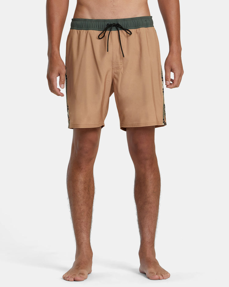 Apex Elastic Waist 17" Boardshorts - Camel