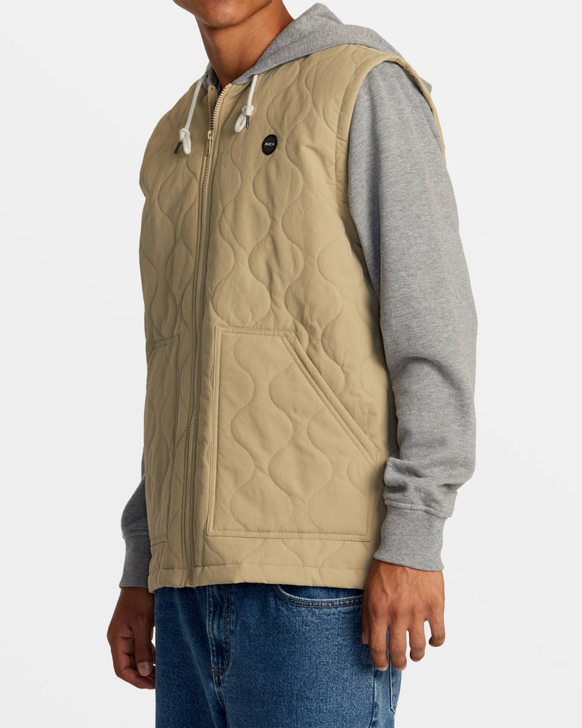 Grant Hooded Puffer Jacket - Khaki