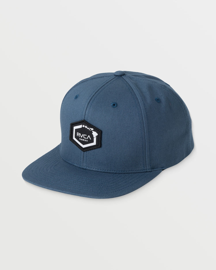 Island Hex Snapback Hat - Duck Blue