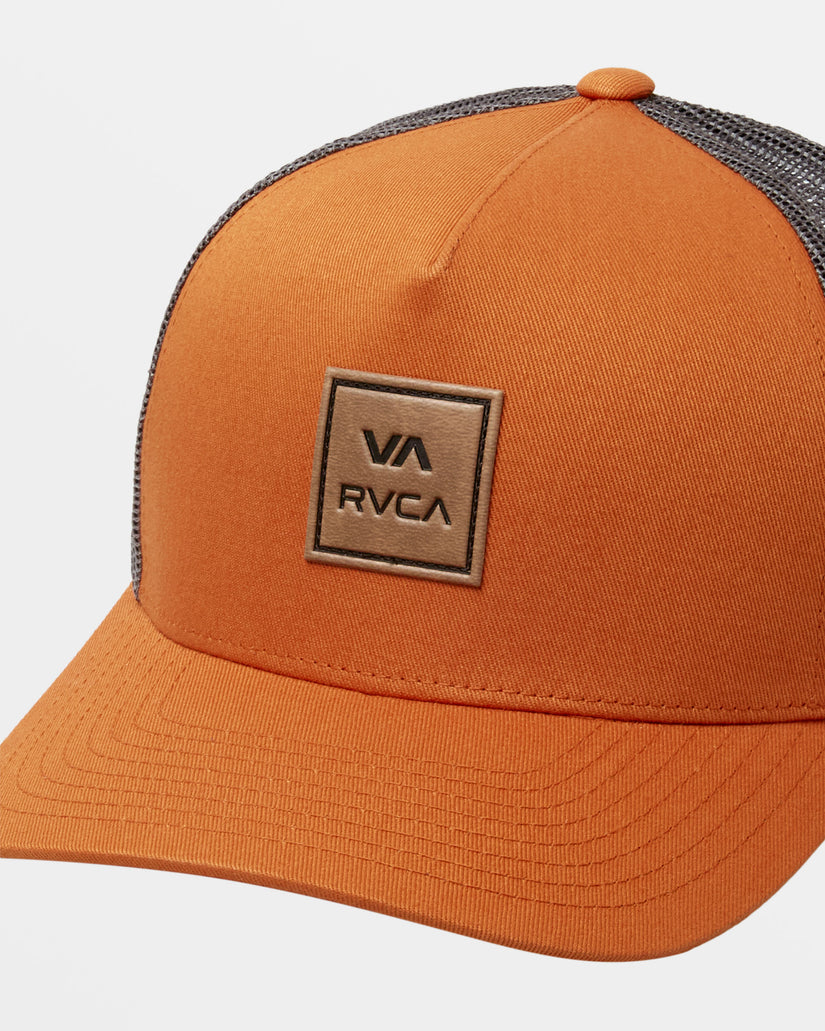 VA All The Way Curved Brim Trucker Hat - Adobe