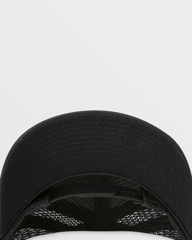 VA All The Way Curved Brim Trucker Hat - Black