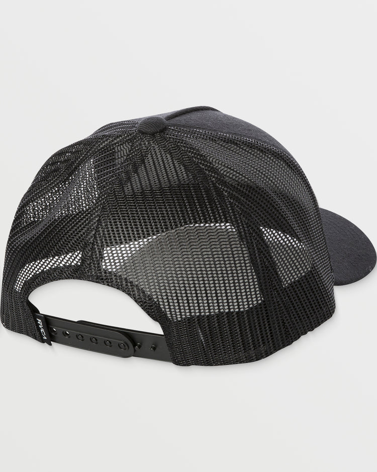 VA All The Way Curved Brim Trucker Hat - Black