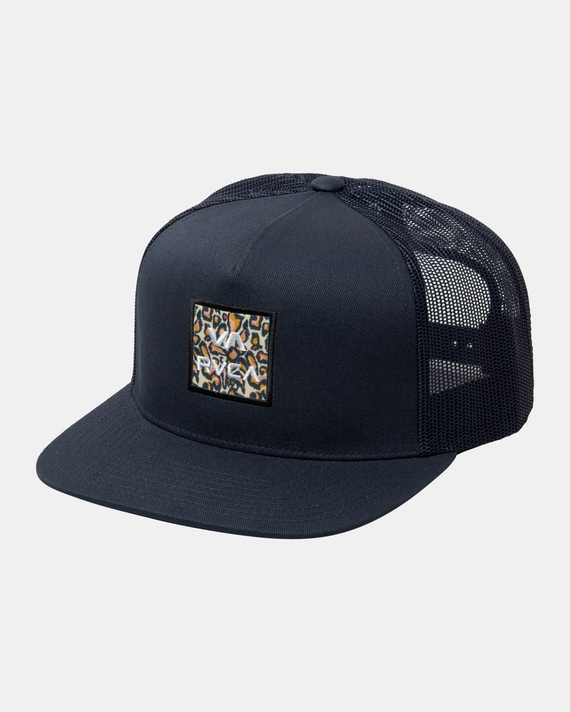 VA All The Way Print Trucker Hat - Navy Marine