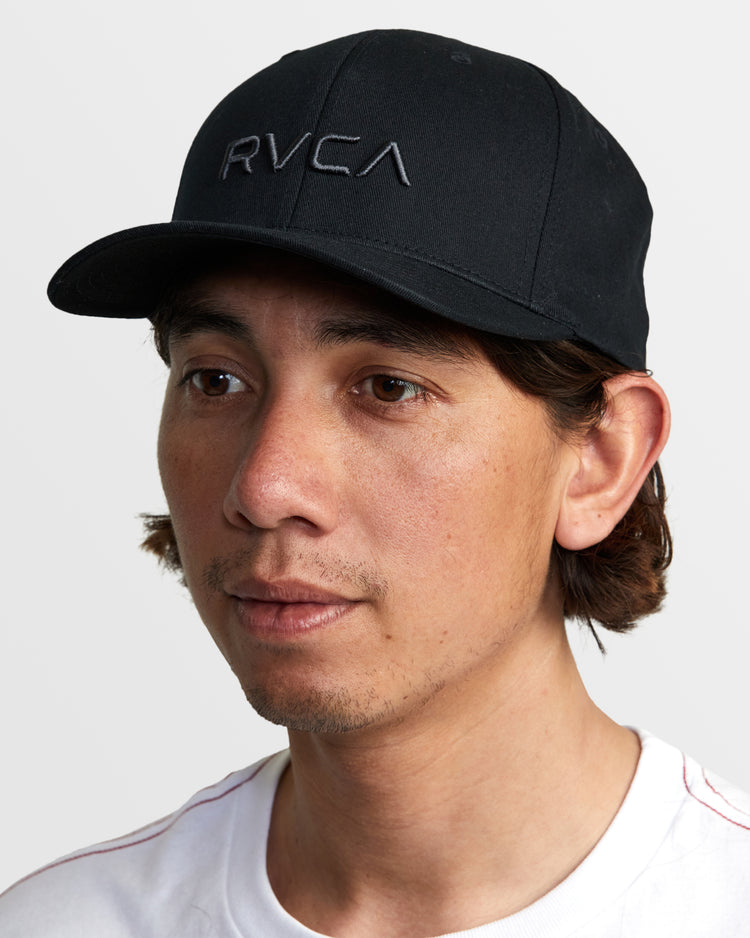 RVCA Flex Fit Hat - Black