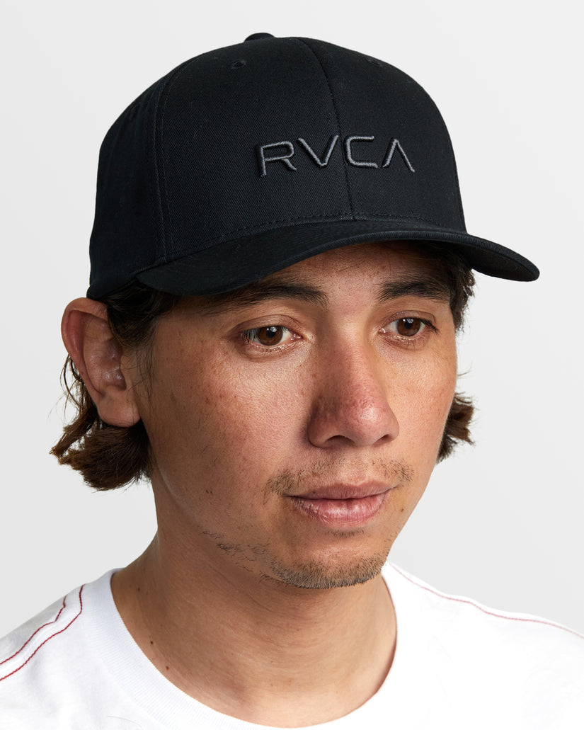 RVCA Flex Fit Hat - Black