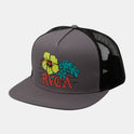 Floral Park Trucker Hat - Dark Grey