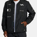 Radiate Windbreaker Coaches Jacket - Black