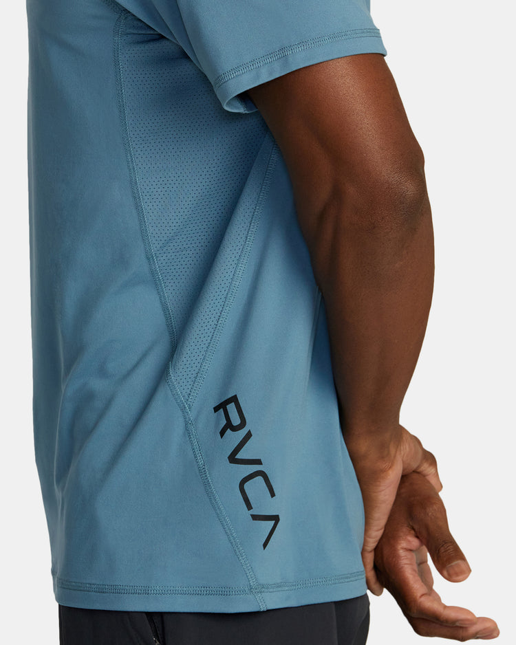 VA Sport Vent Technical Polo Shirt - Glacier