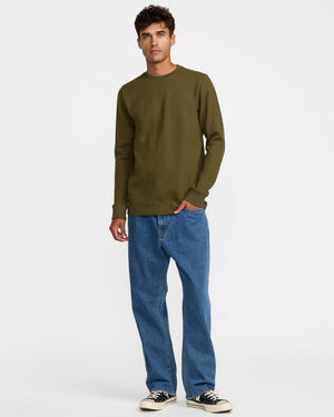 Dayshift Thermal Stripe Long Sleeve - RVCA