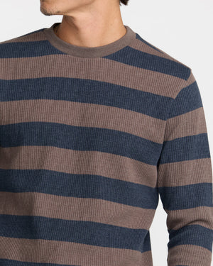 Dayshift Thermal Stripe Long Sleeve Tee
