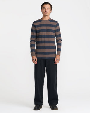 Dayshift Thermal Stripe Long Sleeve Tee