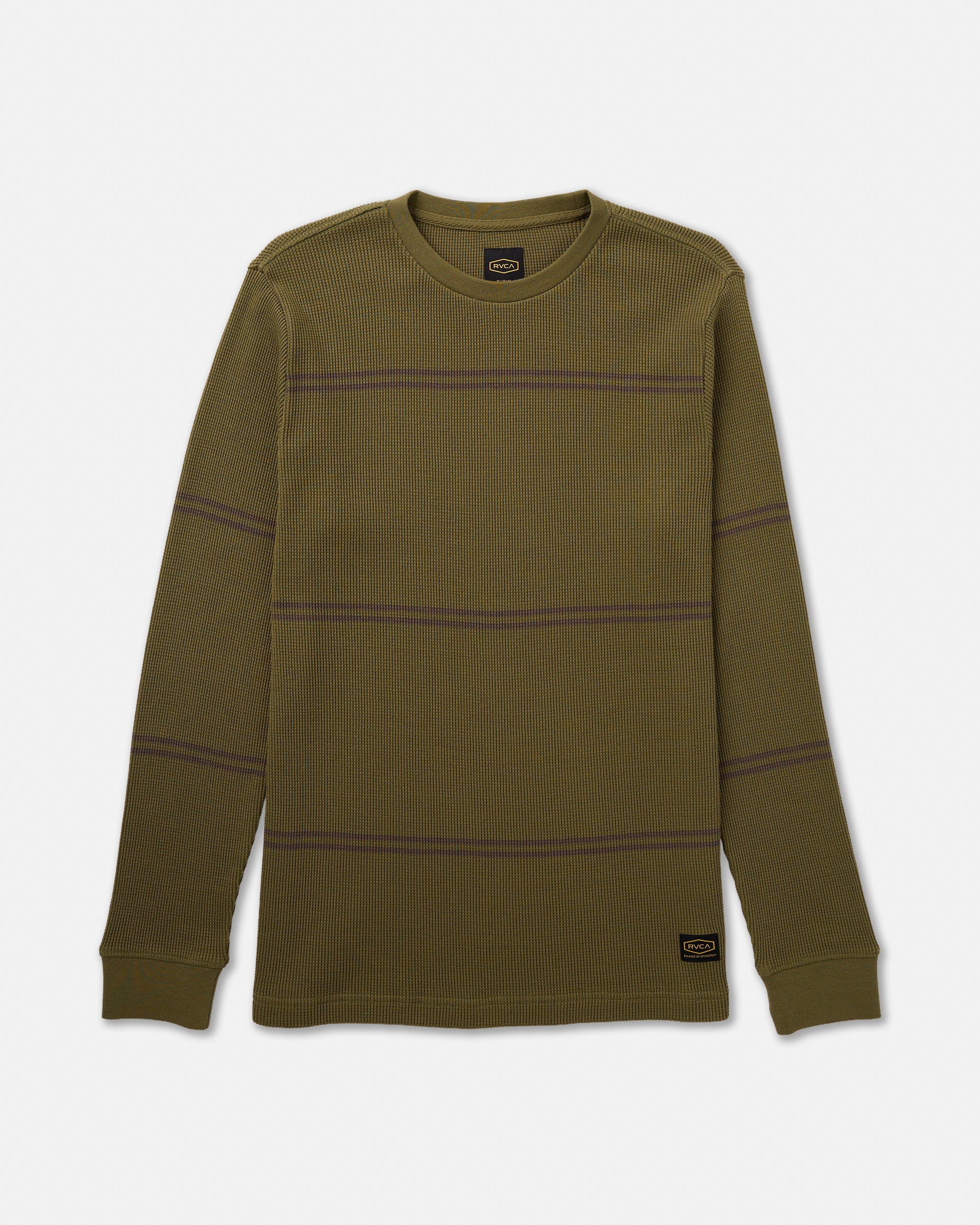 Dayshift Long Sleeve Stripe Thermal - RVCA