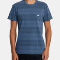 PTC Stripe Short Sleeve Knit - Petrol Blue