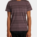 PTC Stripe Short Sleeve Knit - Plum Ash