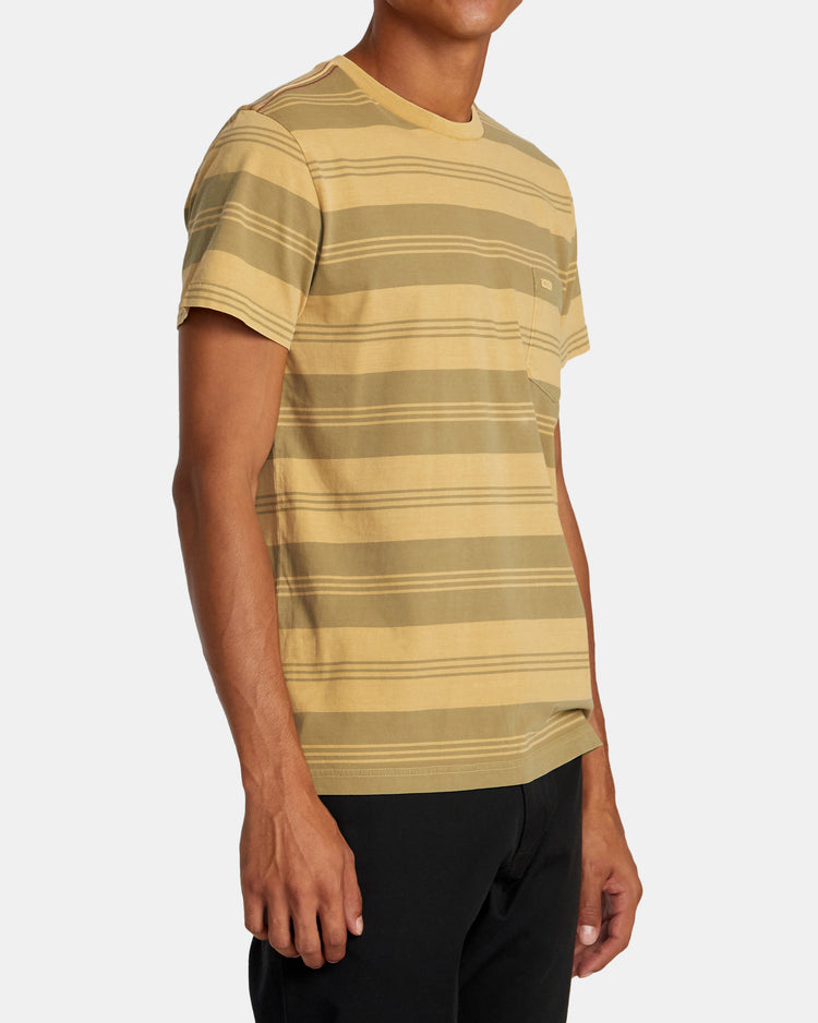 PTC Stripe Short Sleeve Knit - Ochre