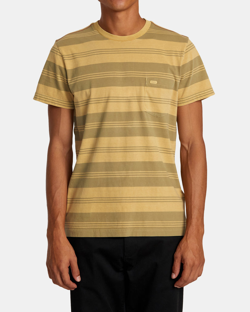 PTC Stripe Short Sleeve Knit - Ochre