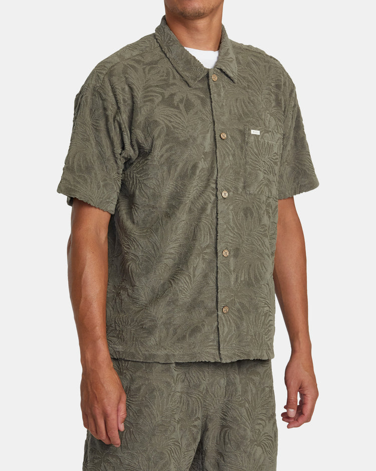 Palms Down Short Sleeve Shirt - Mushroom