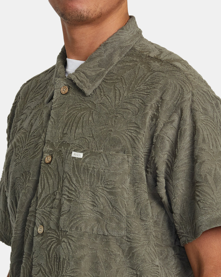 Palms Down Short Sleeve Shirt - Mushroom