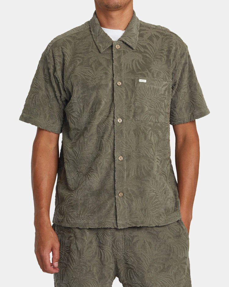 Palms Down Short Sleeve Shirt - Mushroom