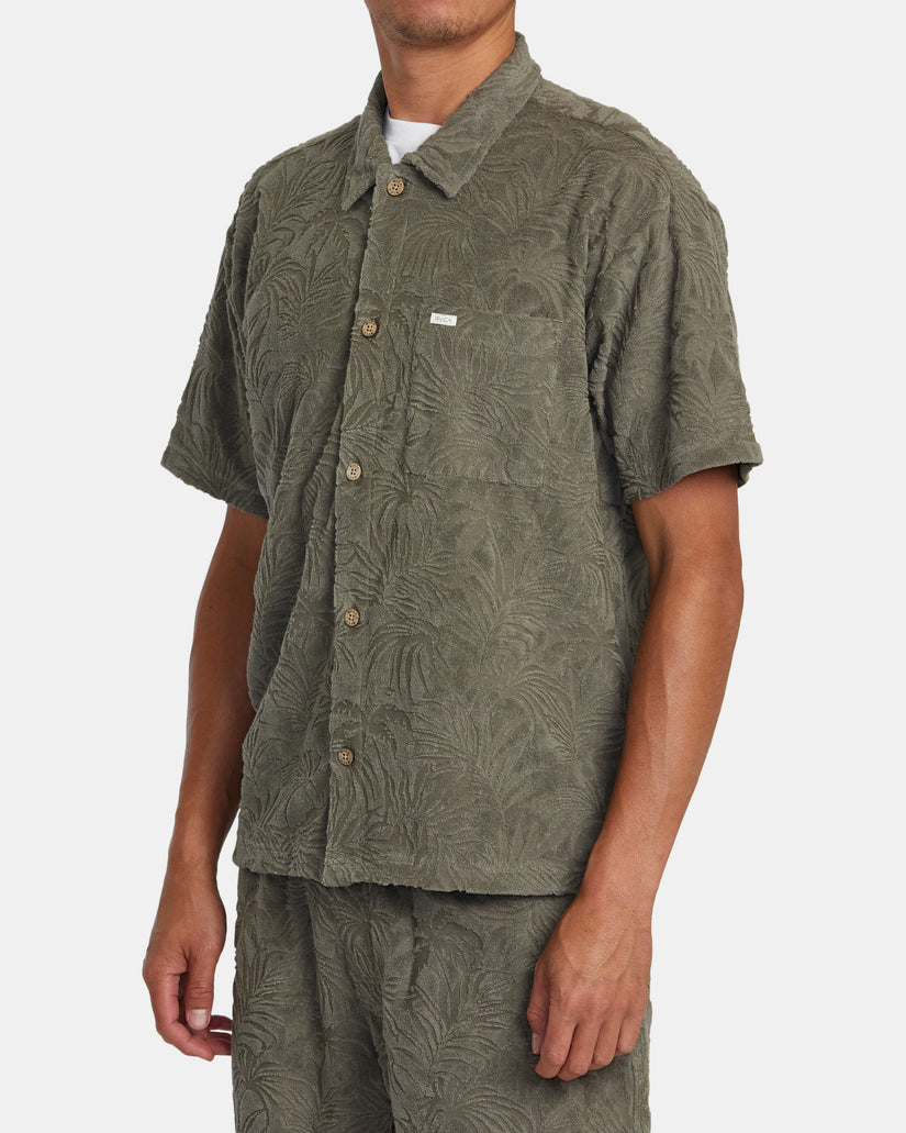 Palms Down Short Sleeve Shirt - Mushroom