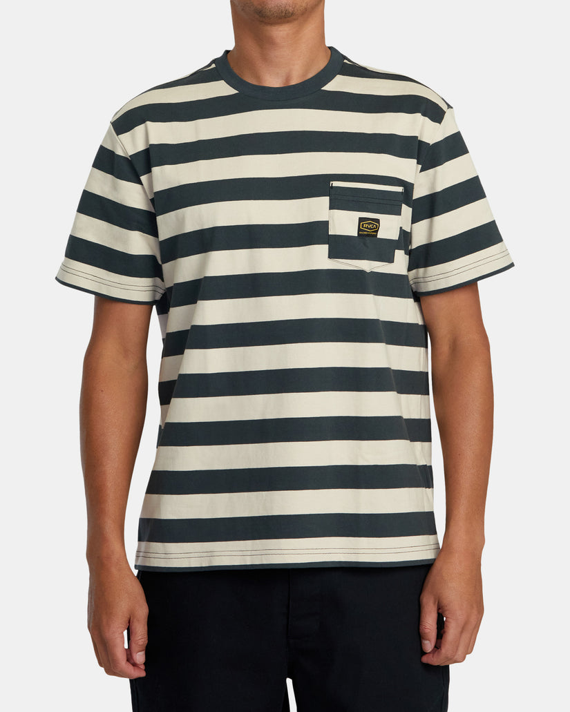 Dayshift Stripe Tee - Garage Blue