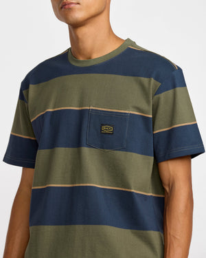 Dayshift Stripe Short Sleeve Tee - RVCA