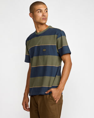 Dayshift Stripe Short Sleeve Tee - RVCA
