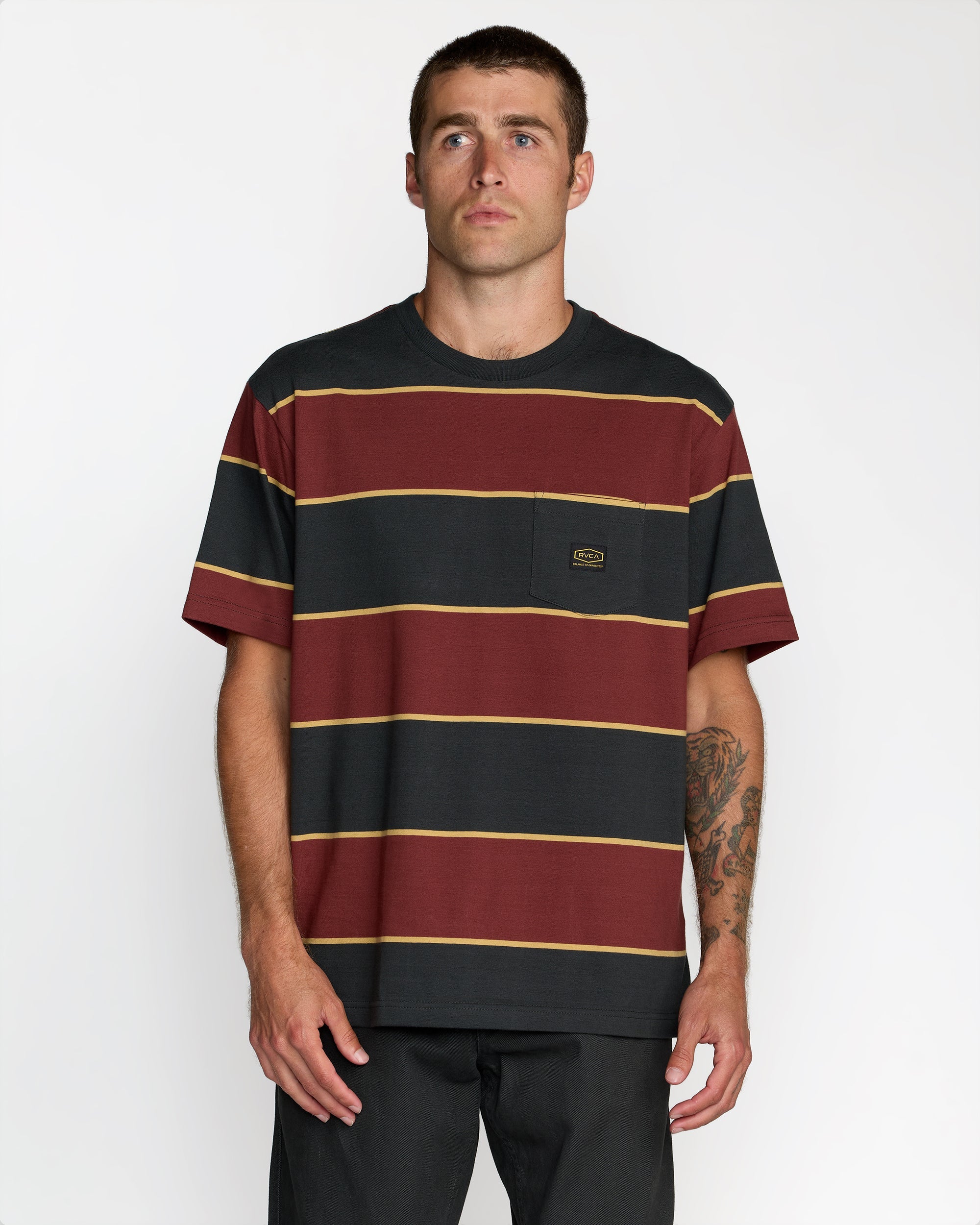 Dayshift Stripe Short Sleeve Tee - RVCA