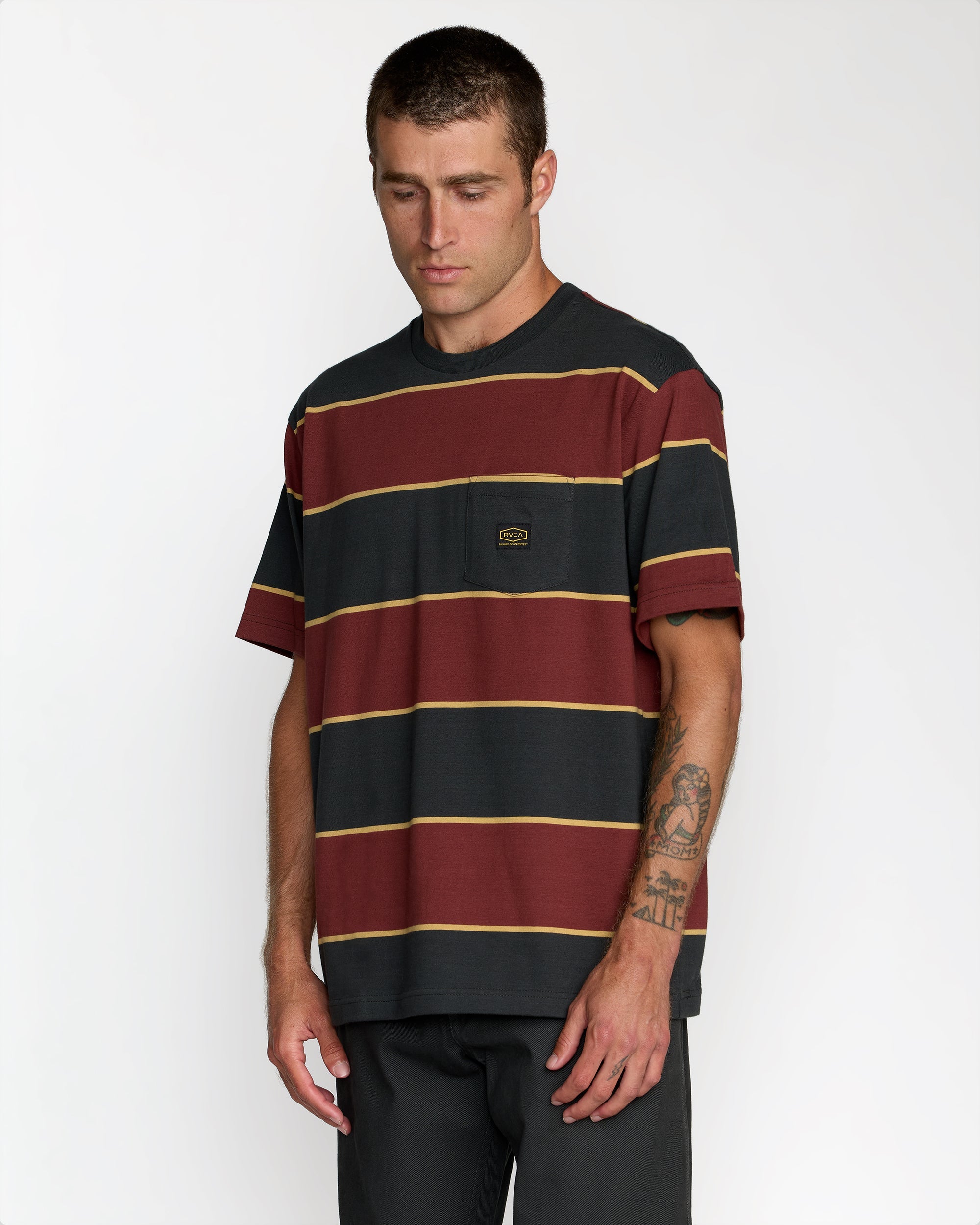 Dayshift Stripe Short Sleeve Tee - RVCA