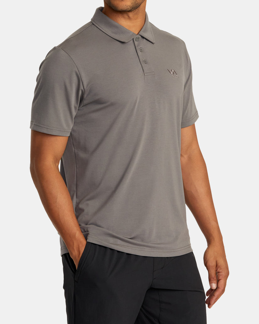 Balance Short Sleeve Polo Tee - Graphite