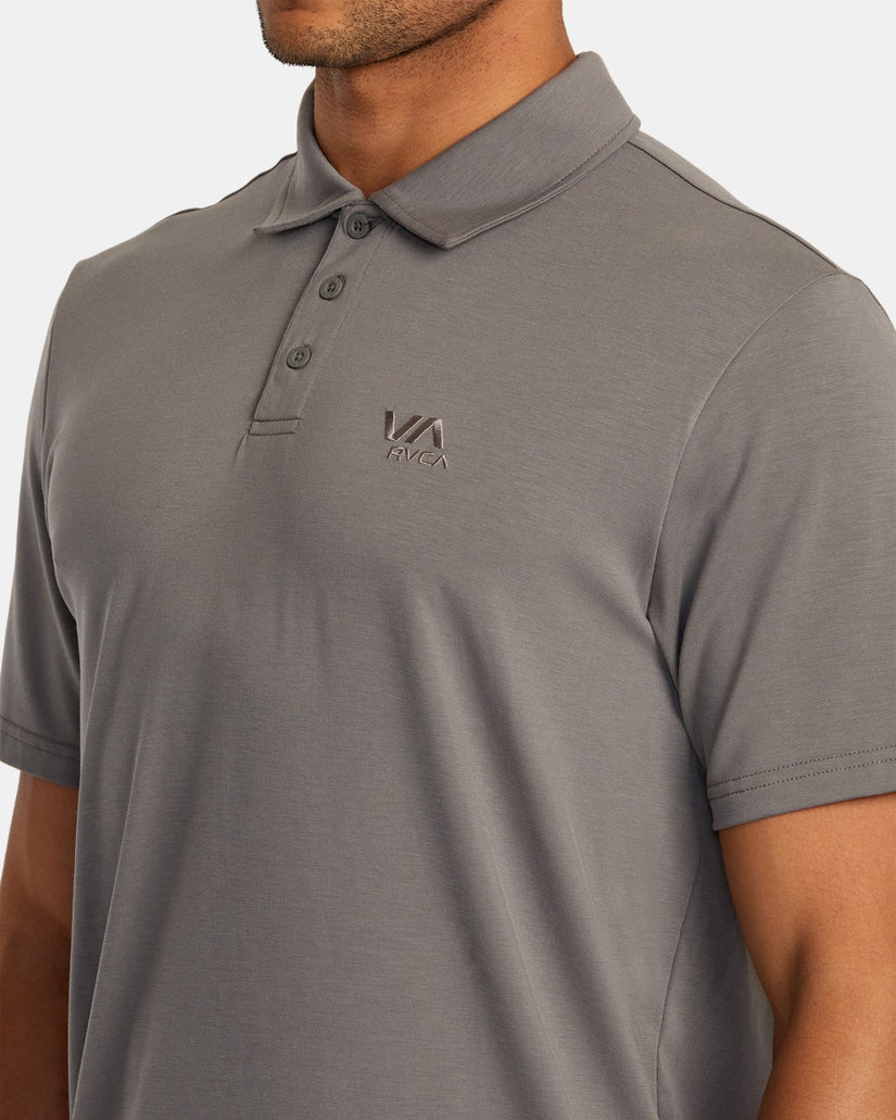 Balance Short Sleeve Polo Tee - Graphite