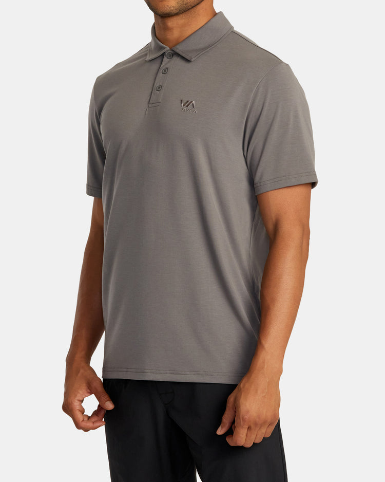 Balance Short Sleeve Polo Tee - Graphite