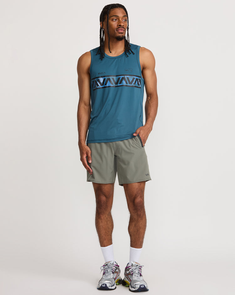 Hawaii Sport Vent Muscle Tank - Duck Blue