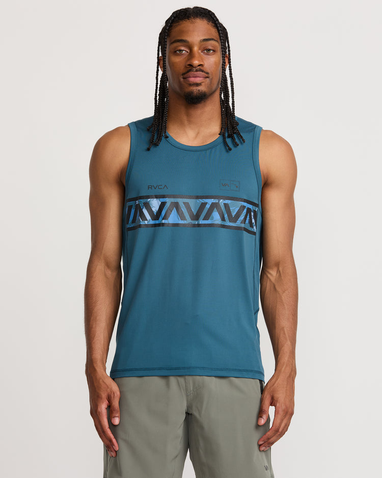 Hawaii Sport Vent Muscle Tank - Duck Blue