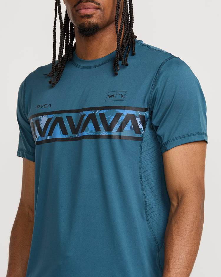 Hawaii Sport Vent Tee - Duck Blue