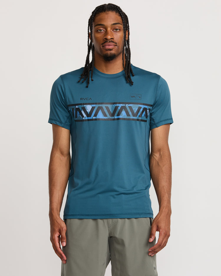 Hawaii Sport Vent Tee - Duck Blue