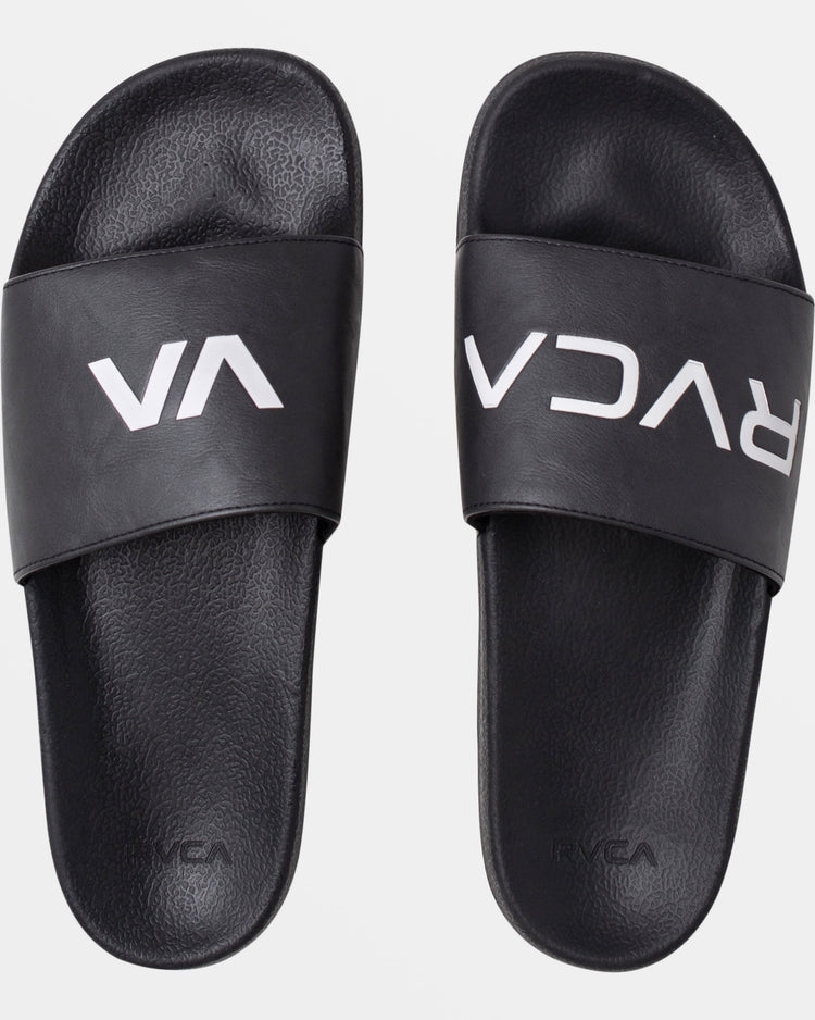 RVCA Sport Slides - Black/White