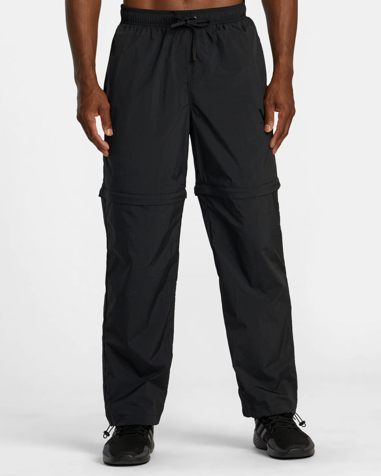 Big Lounger Zip Off Joggers Black RVCA