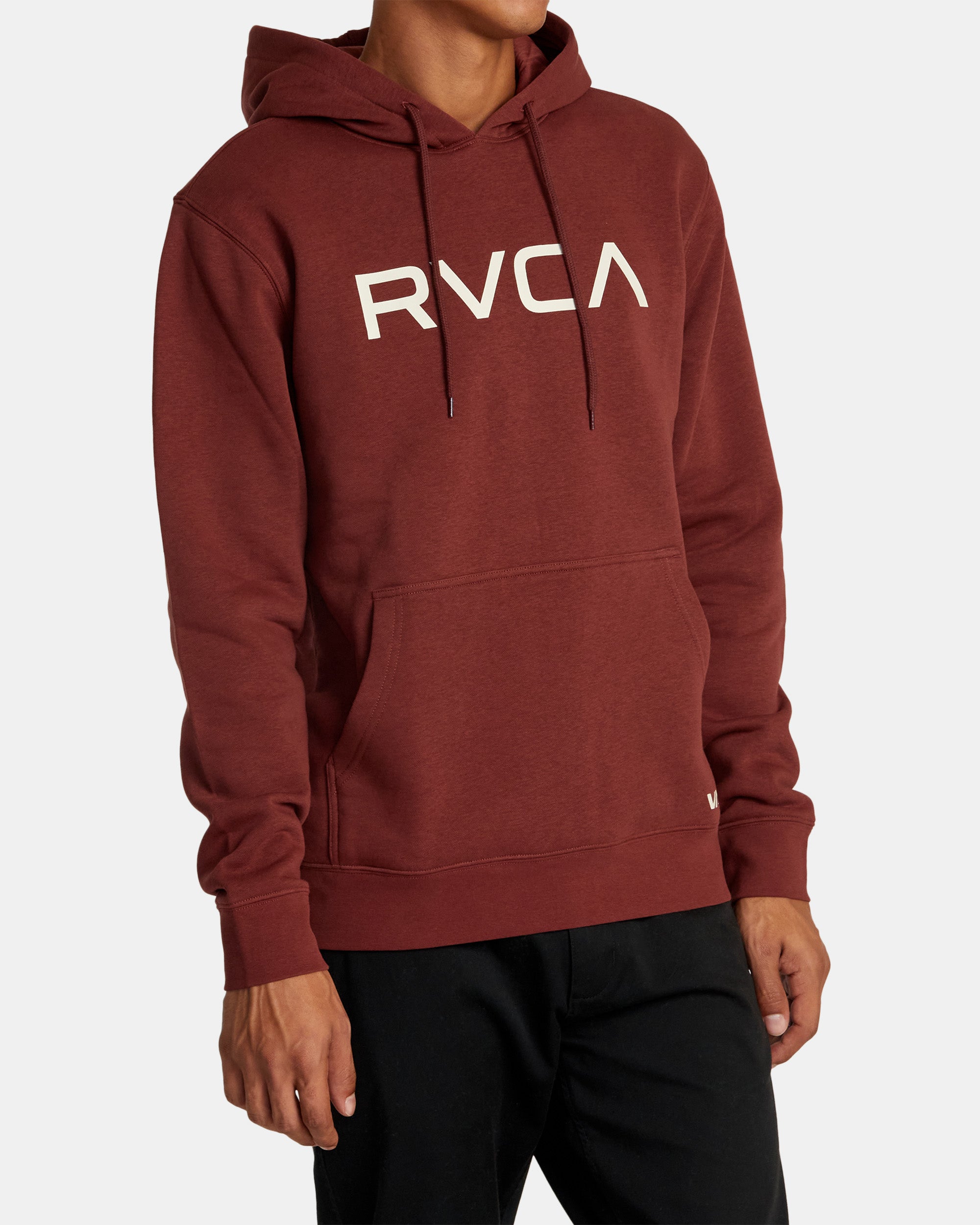 Big RVCA Hoodie Red Earth RVCA