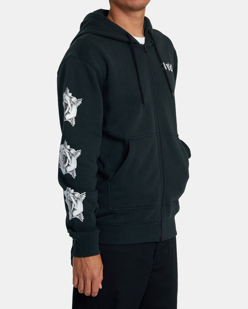 Benjamin Jeanjean Bouquet Zip-Up Hoodie - Black – RVCA