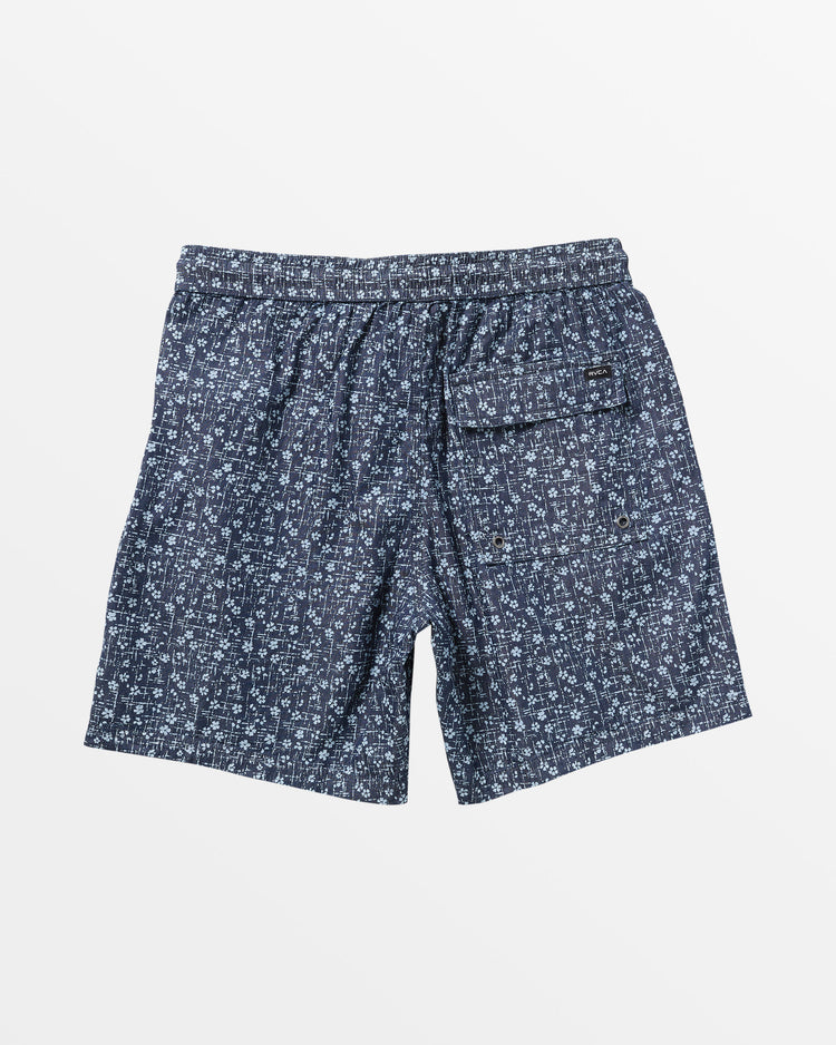 Escape Elastic Waist Chambray Shorts - Washed Indigo