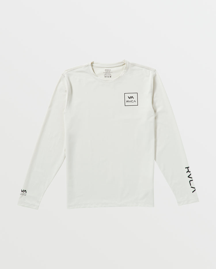 RVCA Long Sleeve Rashguard - Silver Bleach