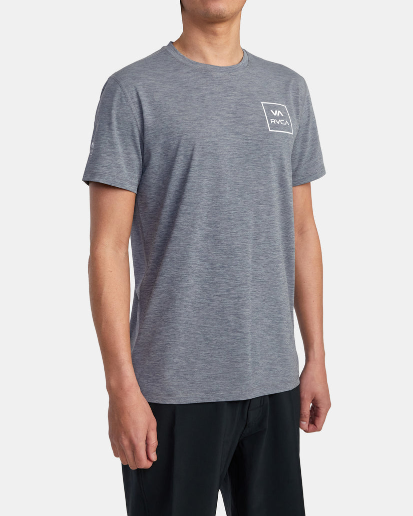 RVCA Short Sleeve Rashguard - Athletic Heather