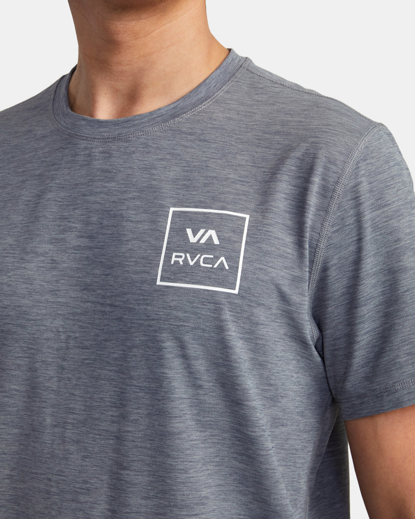 RVCA Short Sleeve Rashguard - Athletic Heather