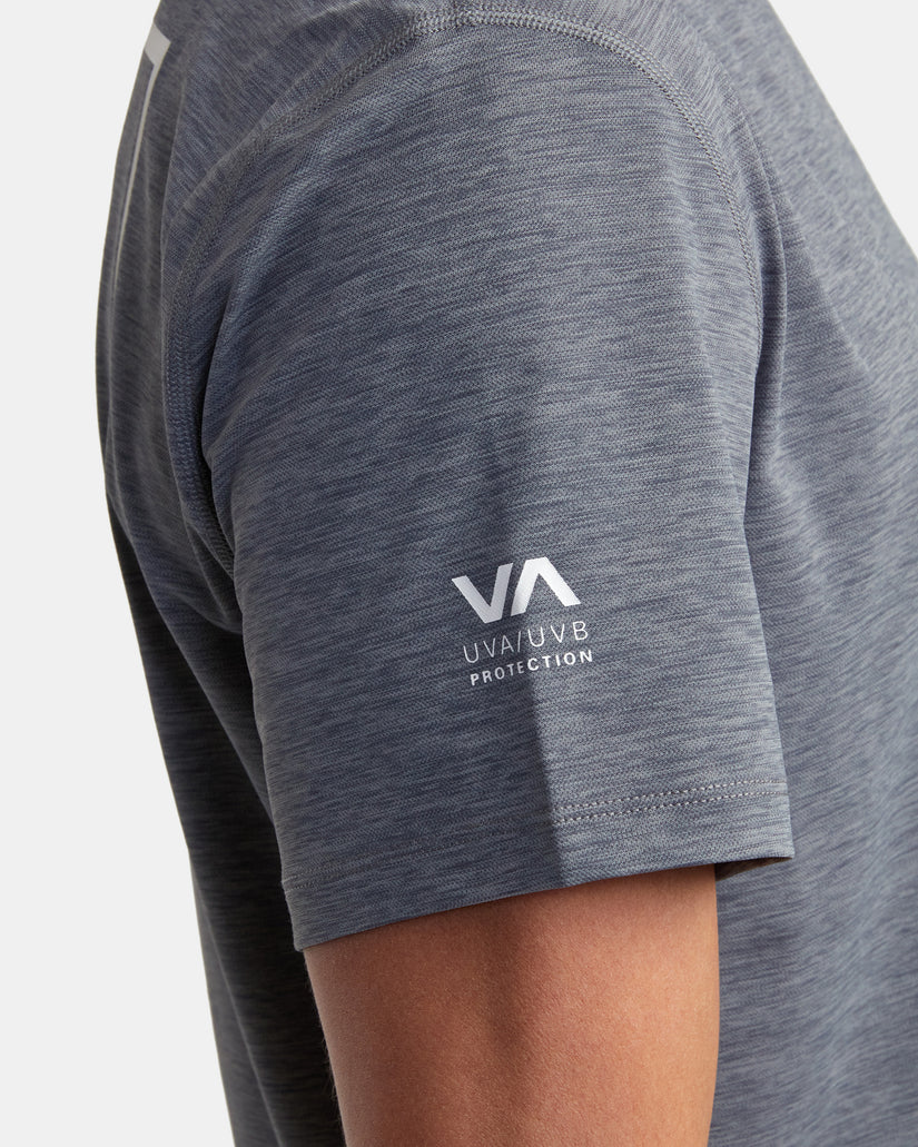 RVCA Short Sleeve Rashguard - Athletic Heather