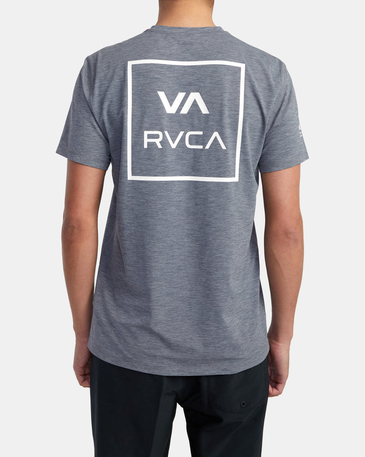 RVCA Short Sleeve Rashguard - Athletic Heather